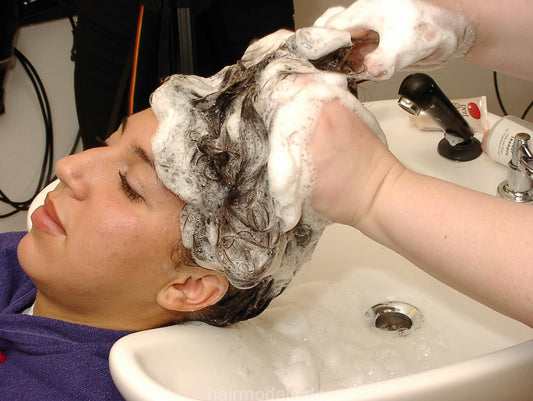 341 Hannover Algier thick hair teen backward shampooing by old barber