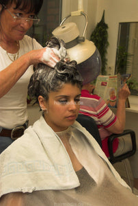 6070 1 Tayla fresh styled hair upright shampoo hairwash by mature barberette