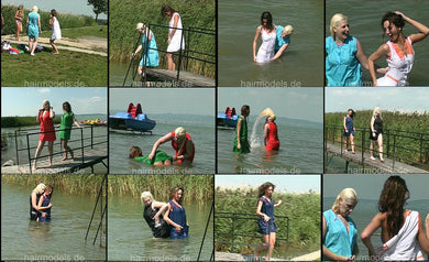 n065 AnjaS ClaudiaB Lake Balaton Apron Wet 10 min video for download
