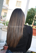 Load image into Gallery viewer, b021 Italy Manuela 2 blow out hairdry by barber long hair