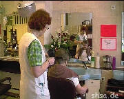 109 one day in old fashioned hairsalon 1998 Germany