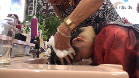 7083 5 Kia assisted forward wash fresh permed hair and finish
