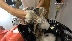 9086 JuliaZ summerdress shampooing thick teen hair by salon barberette backward manner