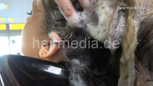 9086 JuliaZ summerdress shampooing thick teen hair by salon barberette backward manner