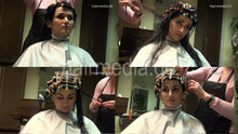 Cargar imagen en el visor de la galería, 7068 JuliaW  long thick hair perm torture complete 325 min video DVD