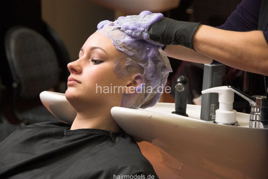 488 Sonja 3 blue shampooing silver shampoo hairwash