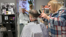 Load image into Gallery viewer, 1168 barberette Justyna male client 2 haircut