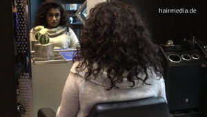 381 Melisa dominatrix Aliyah thick hair extrem long pampering backward shampoo by barber