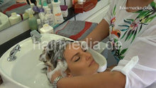 Carica l&#39;immagine nel visualizzatore di Gallery, 8147 MarieM 2 by DanielaG backward shampooing in hairsalon vintage bowl