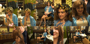 6142 Romana s0641 4 smoking in rollers, finish teasing and combout
