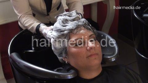 395 Nadine by Esther in towel backward shampoo