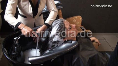 395 Nadine by Esther in towel backward shampoo