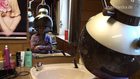 8098 NataschaH 5 dryer torture ASMR salon and hooddryersound
