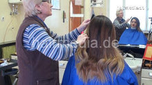 Load image into Gallery viewer, 8141 OlgaO 1 drycut dry hair cut by senior barberette in barbershop