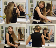 Laden Sie das Bild in den Galerie-Viewer, 6081 Elena 1 teen combing long hair in salon in Hannover