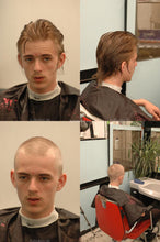 Load image into Gallery viewer, 223 Markus Buzz and Headshave by mature barberette in white RSK knife