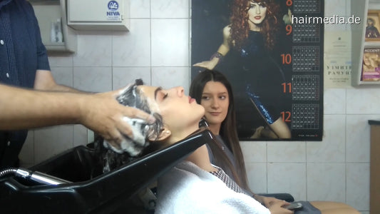 6185 s1805 Anastasia 1 by barber backward shampoo cam 2  14 min HD video for download