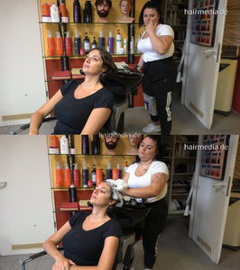 377 AgataK by Celine tatoo shampoogirl backward salon shampooing in black bowl