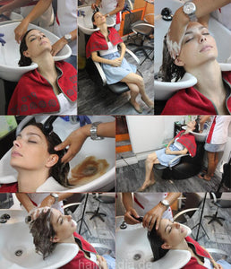 491 Hayley b shampooing, salon backward bowl