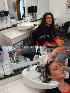 368 VanessaDG by barber salon backward shampooing black thick hair barberette