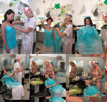 Load image into Gallery viewer, 159 Emergency Barberette EvaK 1 shampooing AnjaS in mobile backward sink in salon