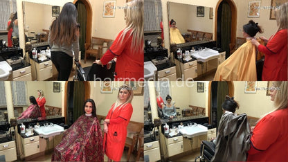 8150 Parastu by MariaK 1 caping in barberchair in barbershop large capes