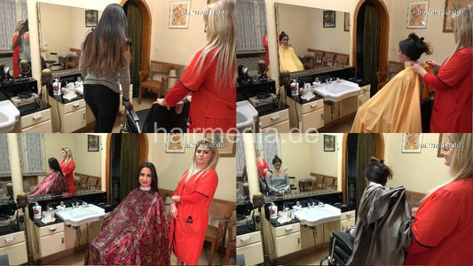 8150 Parastu by MariaK 1 caping in barberchair in barbershop large capes