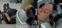 将图片加载到图库查看器，787 Anja teen first perm Part 3 backward wash shampoo fresh permed hair