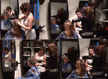 Carica l&#39;immagine nel visualizzatore di Gallery, 6028 4 LenaF Wetset teen in hair salon blonde by barberette in rollers