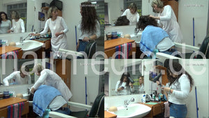 1136 Iwon thick and curly teen firm forward salon shampooing by mature white apron barberette JelenaB