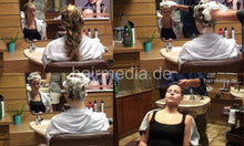 Carica l&#39;immagine nel visualizzatore di Gallery, 9042 07 Judith by barber upright hairwashing salon shampooing