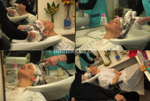 将图片加载到图库查看器，6104 Lena 2 pampering backward salon hairwash shampooing