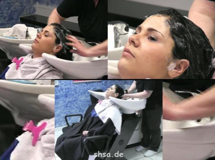 328 s0040 young girl shampoo 5 min video for download