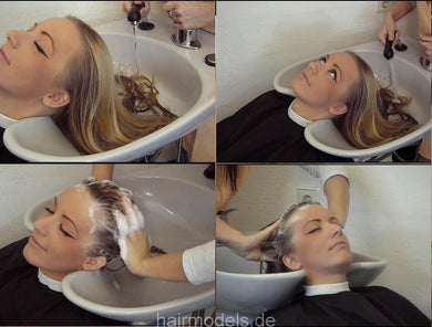 9009 Patricia backward shampoo long blonde hair