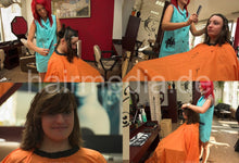 Load image into Gallery viewer, 8084 3 Tina by NadjaZ haircut in Frankfurt salon in apron