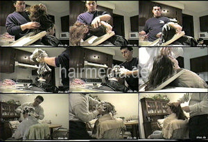 905 Joe shampooing several ladies at home barber
