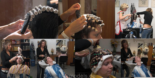 750 Katja woodcurler perm complete Leipzig saxonia vintage salon