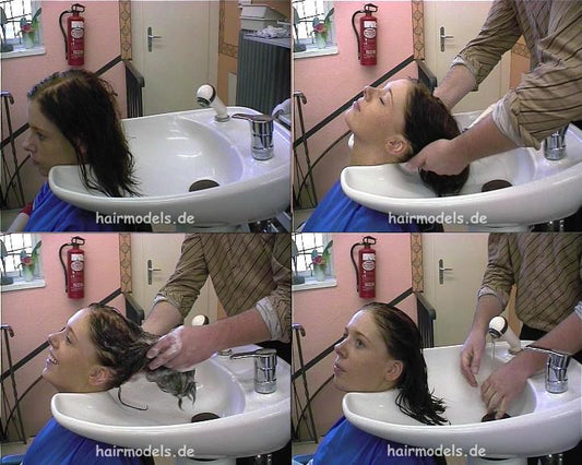 8045 RegineS shampooing by barber backward Recklinghausen salon