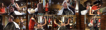 Load image into Gallery viewer, 1018 Brigitte 5a barberette in rollers and apron Nylonkittel perming Inessa Part 1