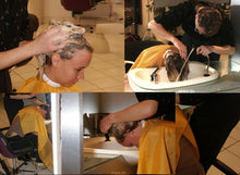 将图片加载到图库查看器，165 NadineH, uprightr. and forward shampooing in salon by barber