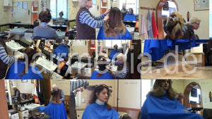8141 OlgaO 1 drycut dry hair cut by senior barberette in barbershop