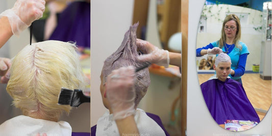 471 Nadine 5 Coloring bleached hair