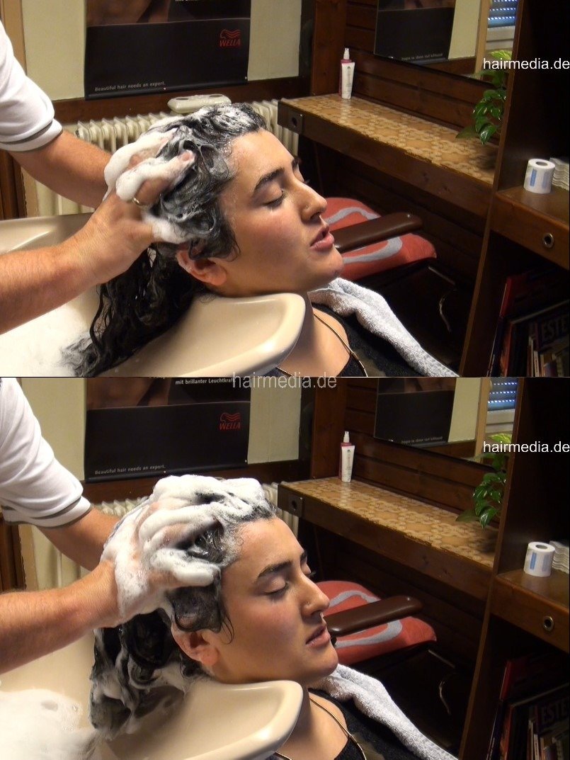 9064 2 Fidan by Barber backward shampoo barberette in the bowl