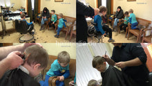 将图片加载到图库查看器，2006 boys 2 haircut in vintage barbershop