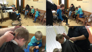 2006 boys 2 haircut in vintage barbershop