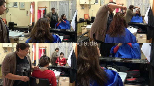 8147 Katia 2 by DanielaG dry haircut in vintage barbershop barberchair
