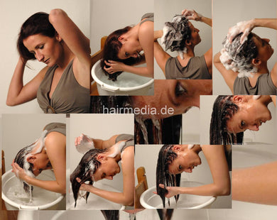 9033 Sandra self shampooing bucket hairwash