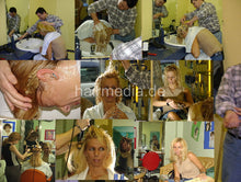 Cargar imagen en el visor de la galería, 3913 Patrizia blonde salon forward wash by strong turkish barber and blow