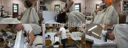 8071 MelanieC 2 forward wash in barbershop by old barber