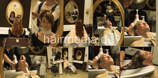 6091 Nicole 3 wash salon backward shampooing